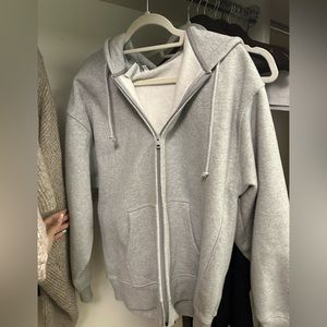 Tna cozy fleece boyfriend fit zip up